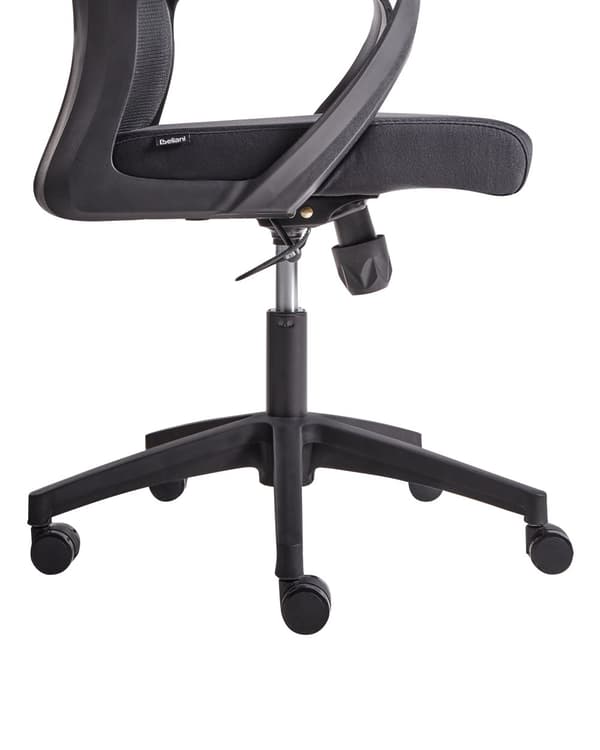 Kontorstol Sort Mesh 150 kg Ergonomisk Stol til Kontor med Nakkestøtte Computerstol med Armlæn Hjemmekontorstol med Bløde Hjul