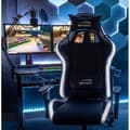 Miniatyrbild 2 av 4: Speedlink REGYS RGB Spelstol kontorsstol för gamers, justerbar höjd, med belysning, svart