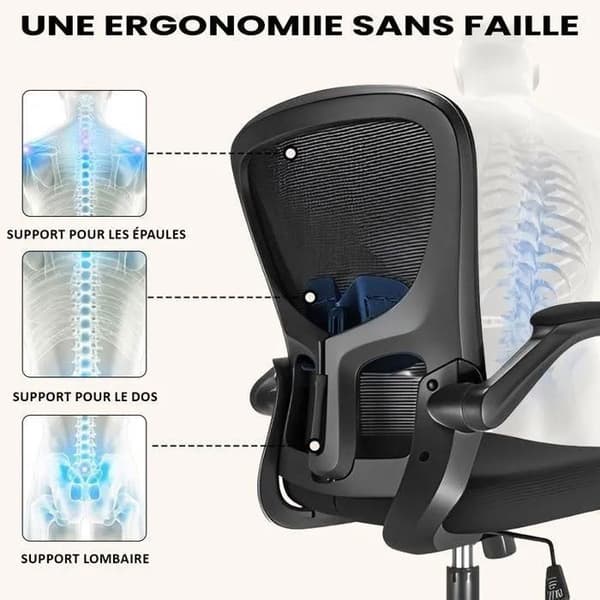 Durrafy ergonomisk kontorsstol med justerbara armstöd och ryggstöd. Perfekt för hemmet och kontoret. 150 kg
