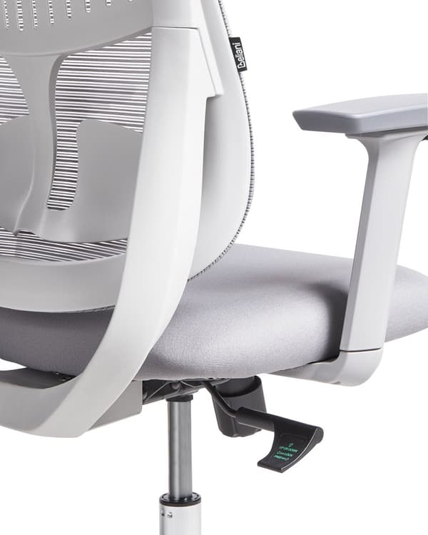 Kontorstol Grå Mesh 150 kg Ergonomisk Stol til Kontor med Nakkestøtte Computerstol med Armlæn Hjemmekontorstol med Vippefunktion