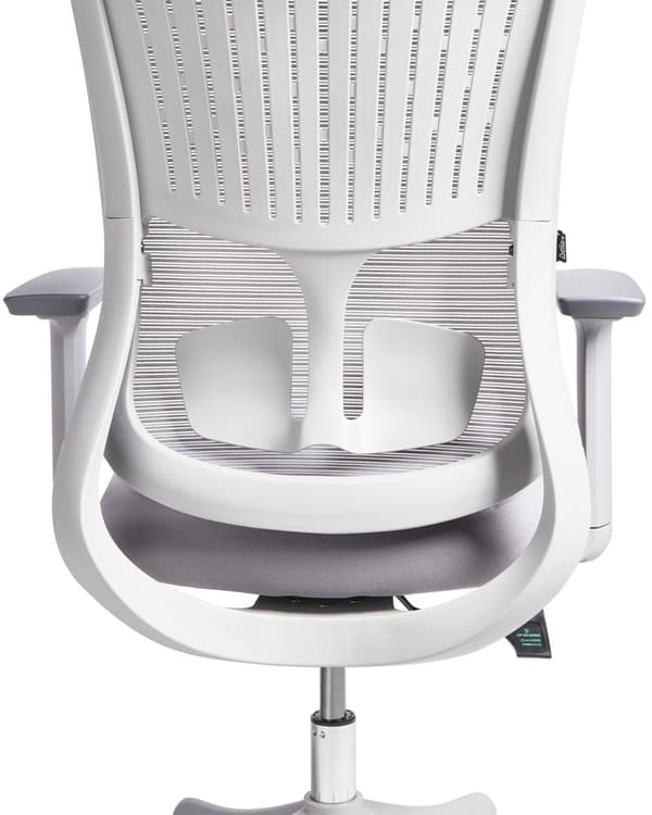Kontorstol Grå Mesh 150 kg Ergonomisk Stol til Kontor med Nakkestøtte Computerstol med Armlæn Hjemmekontorstol med Vippefunktion