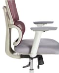 Miniatyrbillede 10 af 11: Kontorstol Mørkerød Mesh 150 kg Ergonomisk Stol til Kontor med Nakkestøtte Computerstol med Armlæn Hjemmekontorstol med Vippefunktion