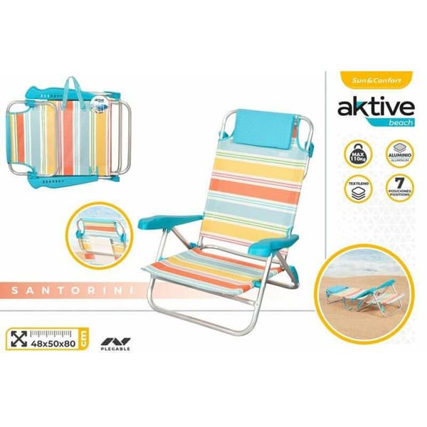 Polstrede Campingstol Colorbaby Santorini 47 x 49 x 82 cm