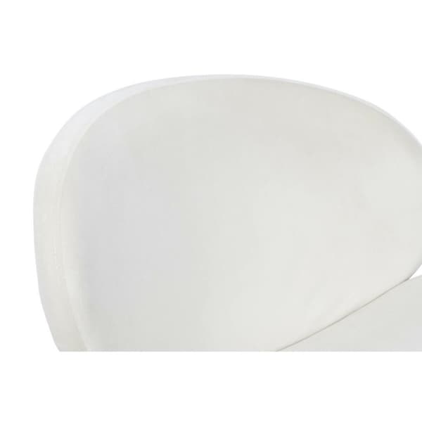 Stol DKD Home Decor Vit Gyllene 63 x 57 x 73 cm