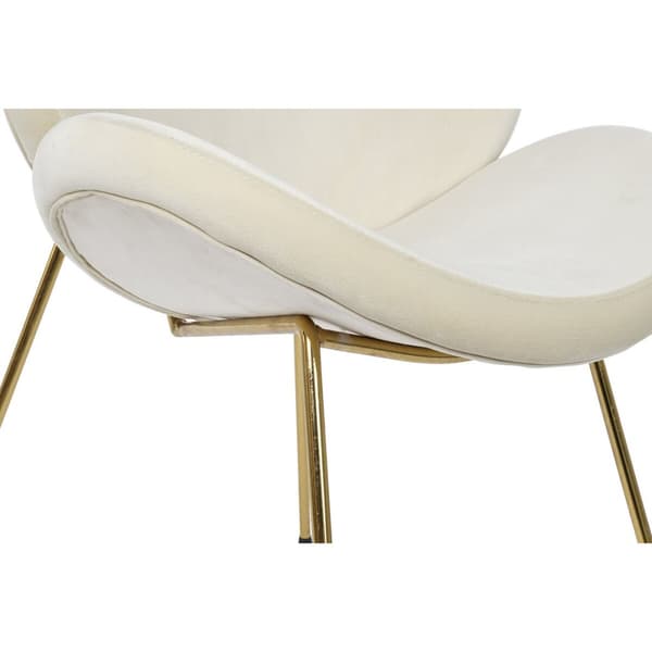 Stol DKD Home Decor Gull Beige Gyllen 63 x 57 x 73 cm