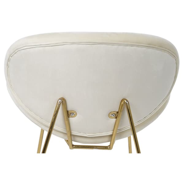 Stol DKD Home Decor Gull Beige Gyllen 63 x 57 x 73 cm