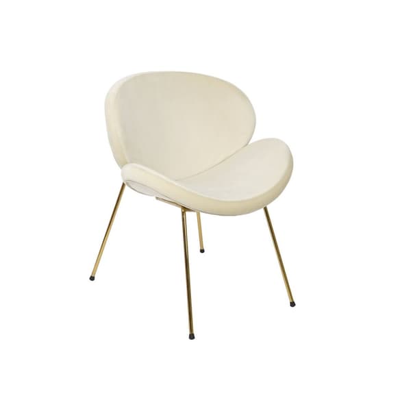 Stol DKD Home Decor Gull Beige Gyllen 63 x 57 x 73 cm