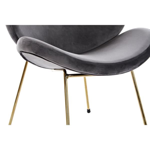 Stol DKD Home Decor 62 x 58 x 73 cm Svart Gyllen Metall