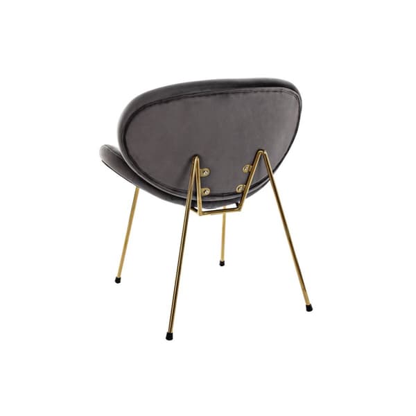 Stol DKD Home Decor 62 x 58 x 73 cm Svart Gyllen Metall