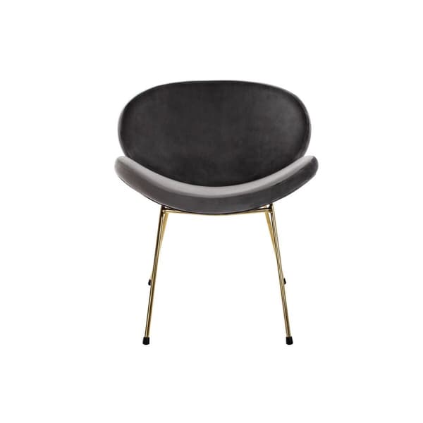 Stol DKD Home Decor 62 x 58 x 73 cm Svart Gyllen Metall