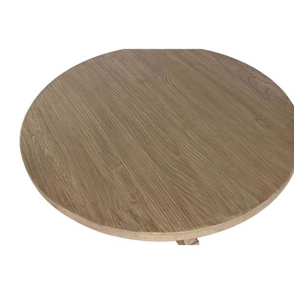 Matsalsbord Home ESPRIT Naturell Almträ 120 x 120 x 76 cm