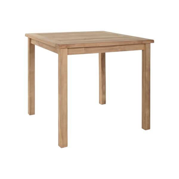 Ruokapöytä Home ESPRIT Ruskea Tiikki 80 x 80 x 77 cm