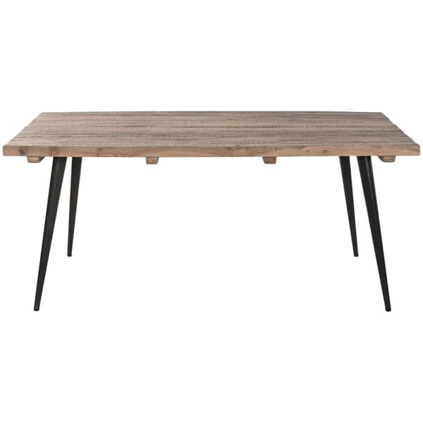 Spisebord Home ESPRIT Sort Natur Jern Genbrugt Træ 180 x 90 x 76 cm