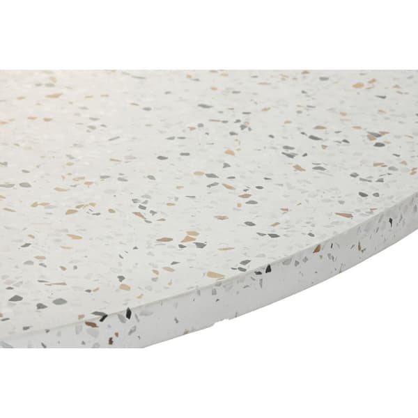 Middagsbord Home ESPRIT Akasia Terrazo 130 x 130 x 76 cm
