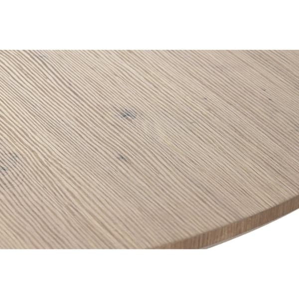 Middagsbord Home ESPRIT Hvit Brun Jern Tre MDF 120 x 120 x 75 cm