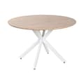 Miniatyrbilde 1 av 6: Middagsbord Home ESPRIT Hvit Brun Jern Tre MDF 120 x 120 x 75 cm