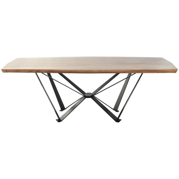Middagsbord Home ESPRIT Metall Akasia 220 x 100 x 76 cm