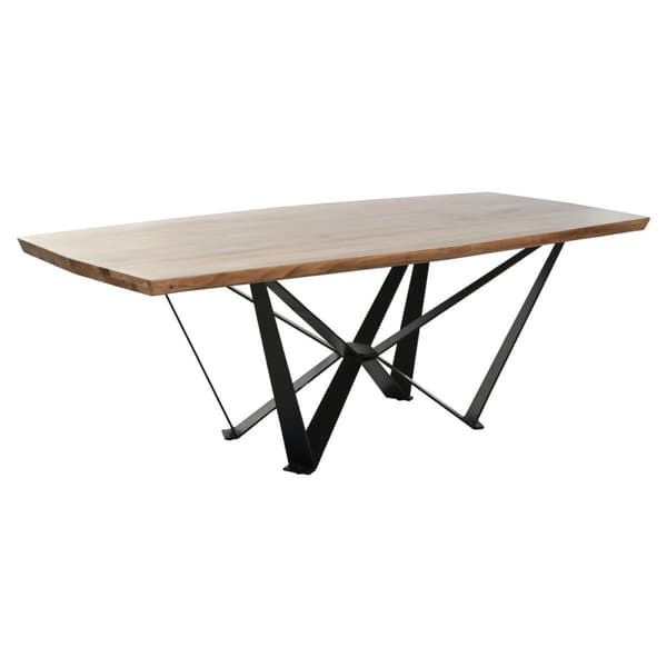 Middagsbord Home ESPRIT Metall Akasia 220 x 100 x 76 cm