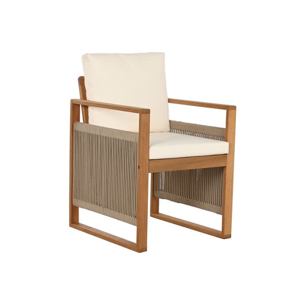Pöytäsetti tuolilla Home ESPRIT Ruskea Köysi Eukalyptuspuu 230 x 100 x 75 cm