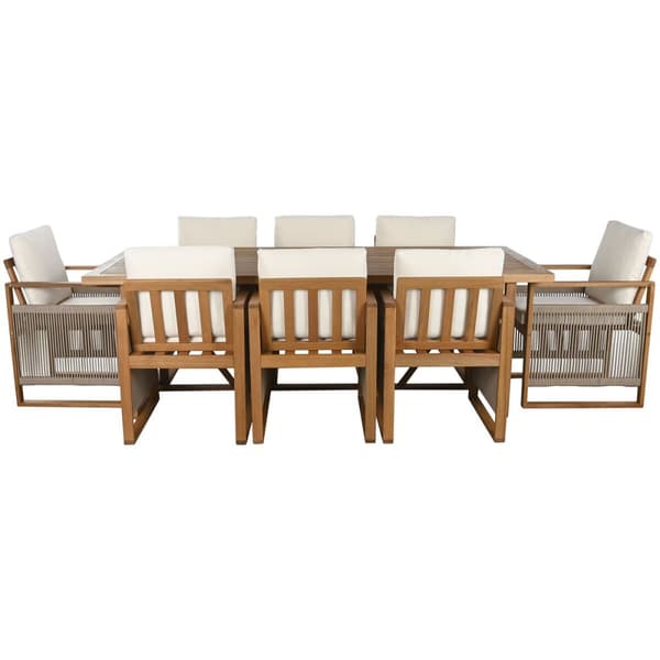 Pöytäsetti tuolilla Home ESPRIT Ruskea Köysi Eukalyptuspuu 230 x 100 x 75 cm