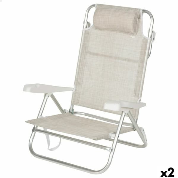 Strandstol Aktive 47 x 82 x 49 cm (2 antal)