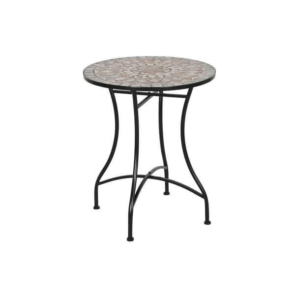 Sidobord Home ESPRIT Svart Multicolour 60 x 60 x 72 cm
