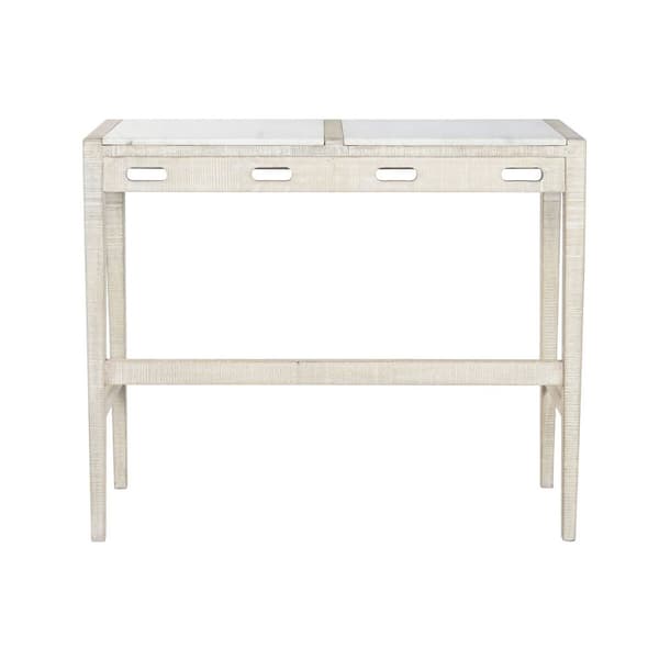 Pöytäsetti tuolilla Home ESPRIT Valkoinen Luonnollinen 112 x 40 x 96 cm