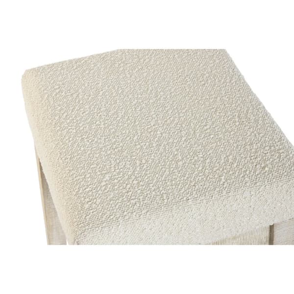 Pöytäsetti tuolilla Home ESPRIT Valkoinen Luonnollinen 112 x 40 x 96 cm