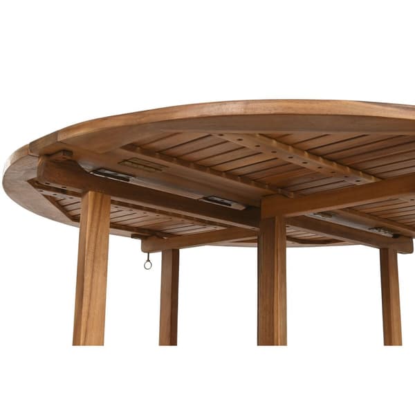Spisebord Home ESPRIT Brun Natur Akacie 110 x 110 x 74 cm