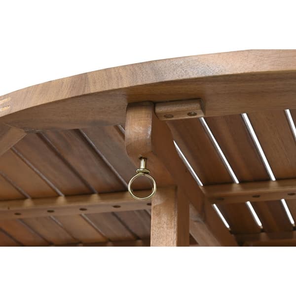 Spisebord Home ESPRIT Brun Natur Akacie 110 x 110 x 74 cm