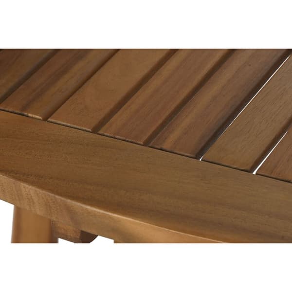 Spisebord Home ESPRIT Brun Natur Akacie 110 x 110 x 74 cm
