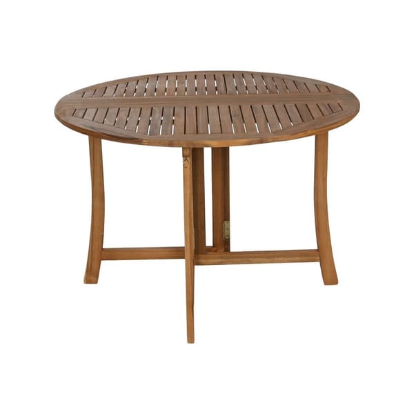 Spisebord Home ESPRIT Brun Natur Akacie 110 x 110 x 74 cm