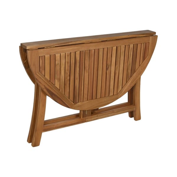 Spisebord Home ESPRIT Brun Natur Akacie 110 x 110 x 74 cm