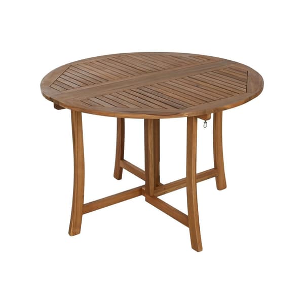 Spisebord Home ESPRIT Brun Natur Akacie 110 x 110 x 74 cm
