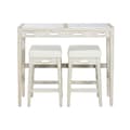 Miniatyrbilde 8 av 8: Bordsett med stoler Home ESPRIT Hvit Naturell 112 x 40 x 96 cm
