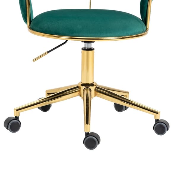 Velvet Computer Chair – Ergonominen työtuoli 360° kääntyvällä toiminnolla, säädettävällä korkeudella, käsin kudotulla selkänojalla ja reiällä