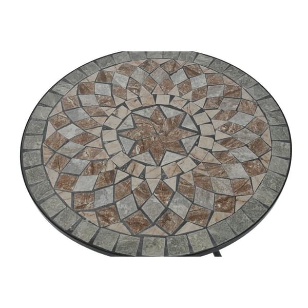 Sofabord Home ESPRIT Sort Multifarvet 60 x 60 x 72 cm