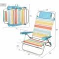 Miniatyrbild 5 av 7: Strandstol Aktive Multicolour 48 x 90 x 60 cm (2 antal)