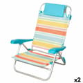 Miniatyrbild 1 av 7: Strandstol Aktive Multicolour 48 x 90 x 60 cm (2 antal)