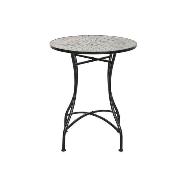 Sidobord Home ESPRIT Svart Multicolour 60 x 60 x 72 cm