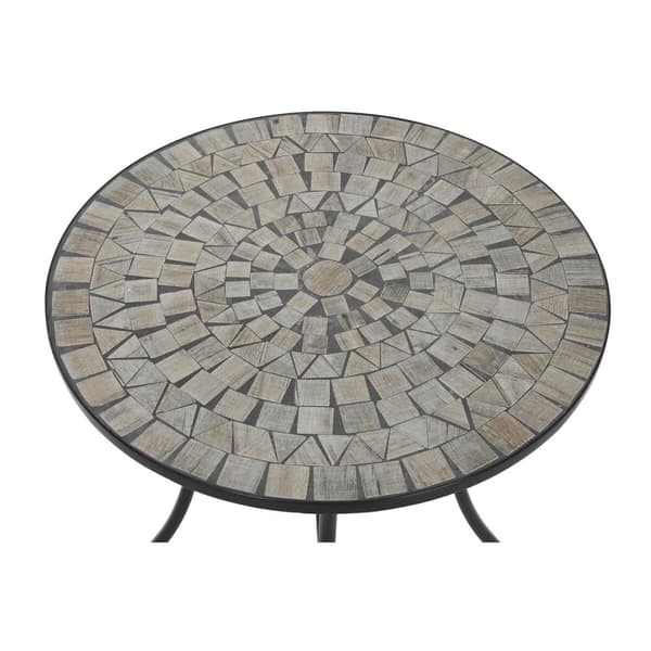 Sidobord Home ESPRIT Svart Multicolour 60 x 60 x 72 cm