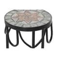 Pikkukuva 3 / 4: Set of 3 tables Home ESPRIT Musta 30 x 30 x 69 cm (3 Kappaletta)
