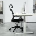 Miniatyrbild 8 av 10: Rootz justerbar kontorsstol - Desk stol - Swivel stol - nackstöd - svart - 60 cm x 64 cm x 102-112 cm