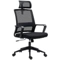 Miniatyrbild 1 av 10: Rootz justerbar kontorsstol - Desk stol - Swivel stol - nackstöd - svart - 60 cm x 64 cm x 102-112 cm