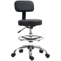 Miniatyrbillede 9 af 9: Rootz ergonomisk kontorstol - kompakt drejestol - Højdejusterbar stol - Vandtæt læder - 52 cm x 52 cm x 78-92cm