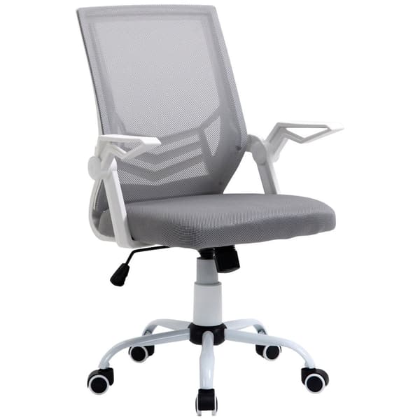 Rootz Ergonomic Office Stol - Mesh Office Stol - Justerbar drejestol - Lumbar Support - 62,5 cm x 55 cm x 94-104 cm, grå