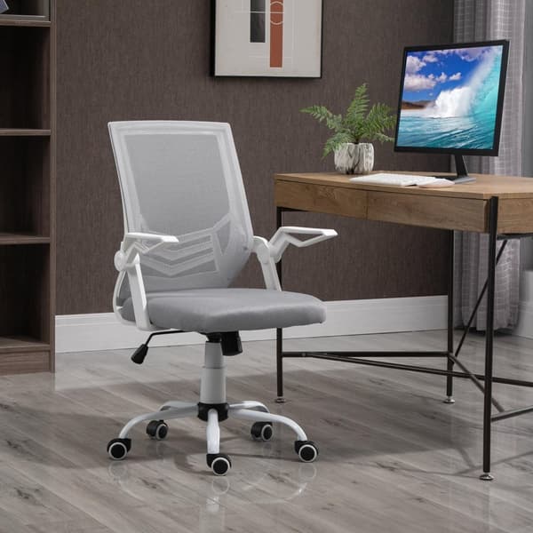 Rootz Ergonomic Office Stol - Mesh Office Stol - Justerbar drejestol - Lumbar Support - 62,5 cm x 55 cm x 94-104 cm, grå