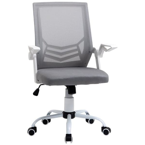 Rootz Ergonomic Office Stol - Mesh Office Stol - Justerbar drejestol - Lumbar Support - 62,5 cm x 55 cm x 94-104 cm, grå