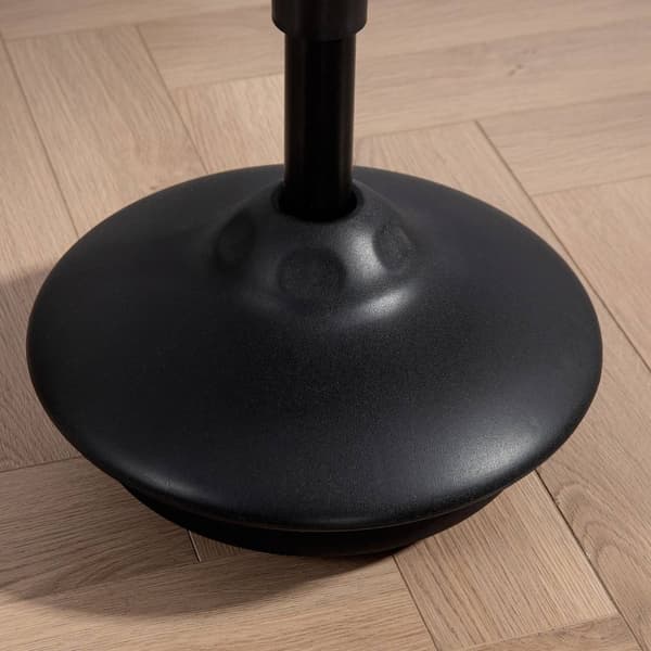 Rootz Ergonomic Standing Swivel Stool - Höjd justerbar stol - Kontors sittplatser - 360 ° rotation - 36 x 36 x 70-90 cm - svart