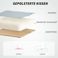 Pikkukuva 5 / 10: Rootz Ergonomic Office -tuoli - kääntyvä tuoli - Säädettävä tuoli - Synteettinen nahka - Mukavuus ja tyyli - 54x62x104-114cm
